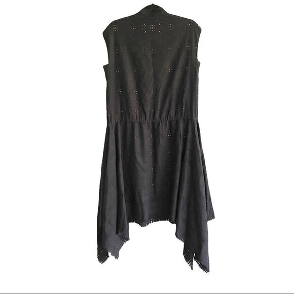 MAISON MARTIN MARGIELA Paris Sleeveless Midi Dress Made In Italy Black 42 - Picture 3 of 7